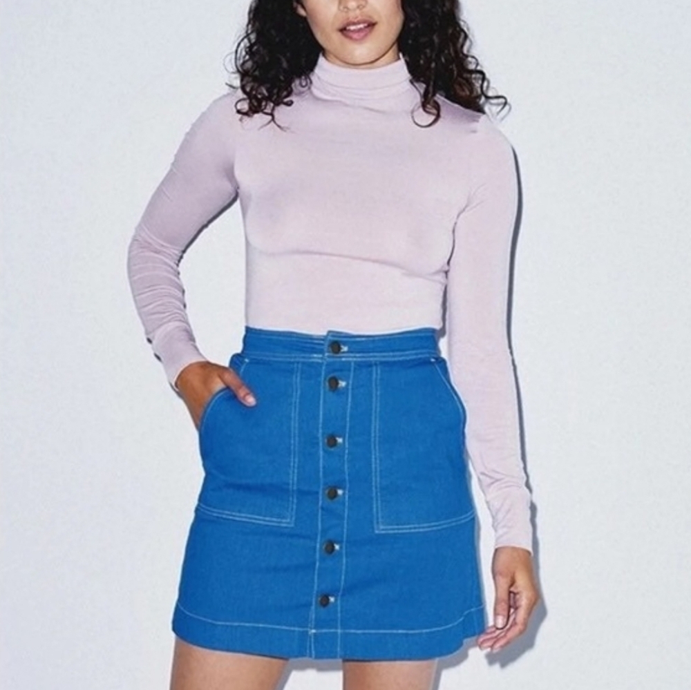 American Apparel Denim Pocket Skirt